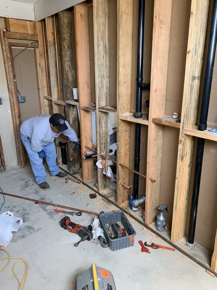 Commercial rough-in plumbing for Water Heater Replacement in Gillette